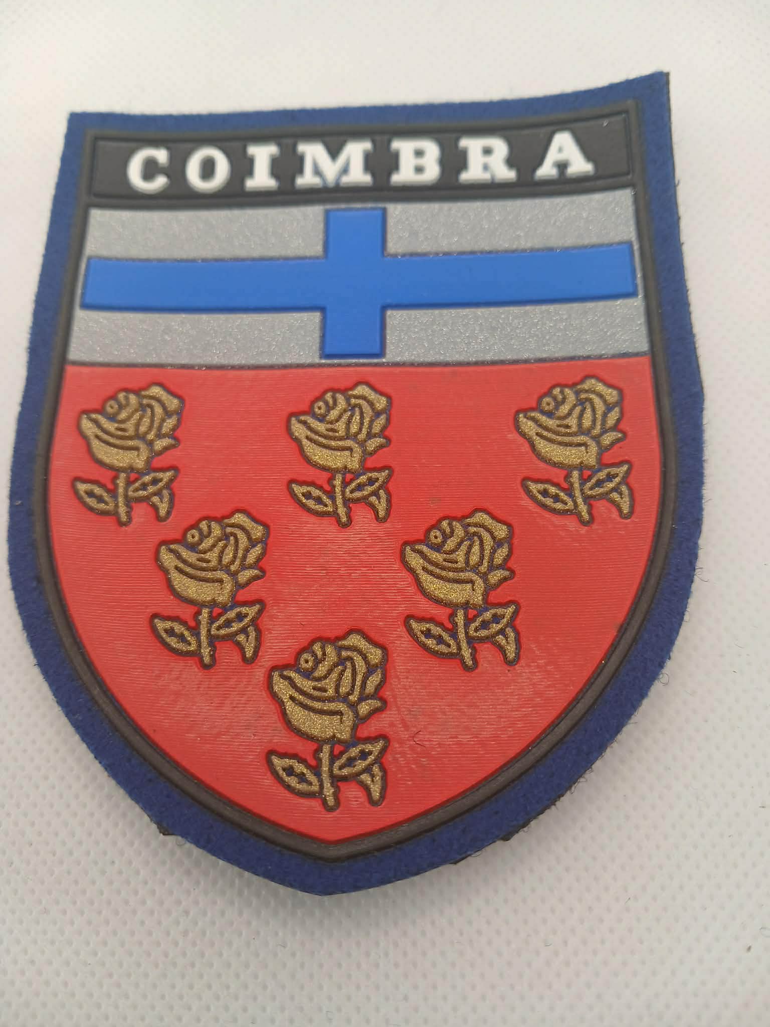 Patch/emblema Grande em PVC Coimbra