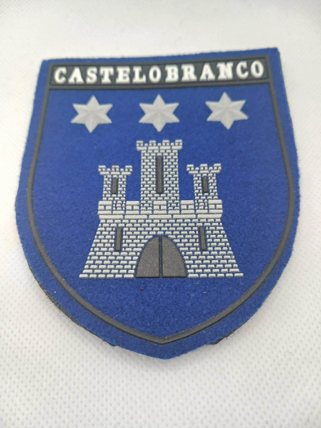Patch/emblema em PVC Grande Castelo Branco